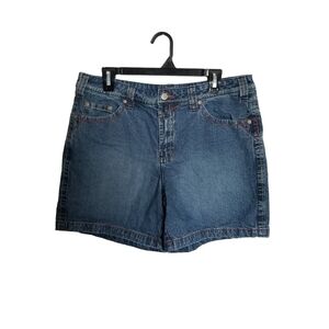 Faded Glory Denim Shorts Size 14 Ladies 100% Cotton